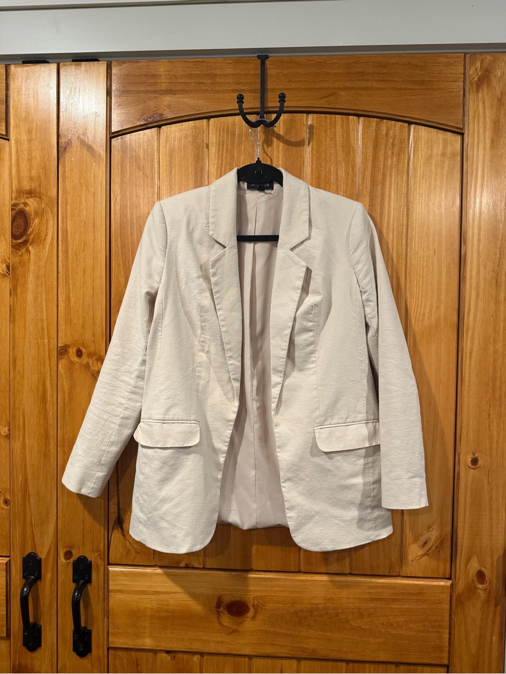 Express Cream Linen Blazer